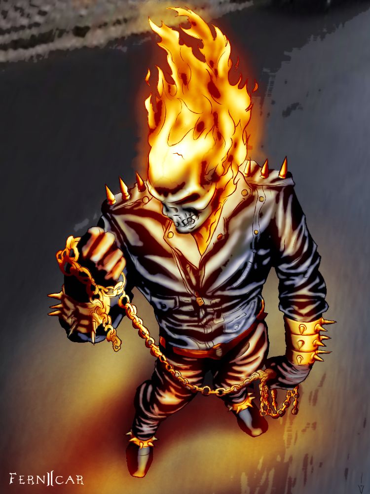 ghost rider wallpapers. GhostRiderquot;ArtJamquot;-Color by