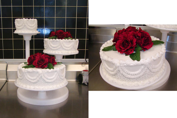 White Lace Wedding Cake by ayarel on deviantART