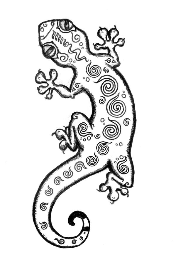 tattoo gecko