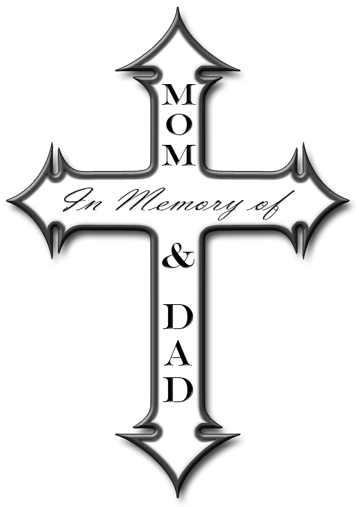 Mom Dad Memory Cross by SKoriginals on deviantART