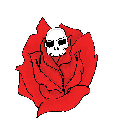 Red skull rose tattoo by ~xxDistortion on deviantART