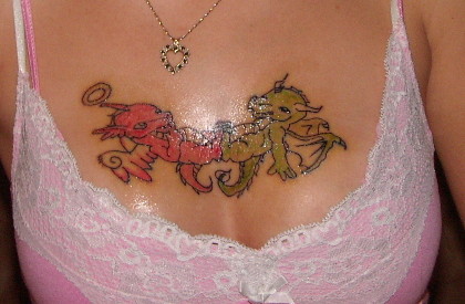 Dragon tattoo - chest tattoo