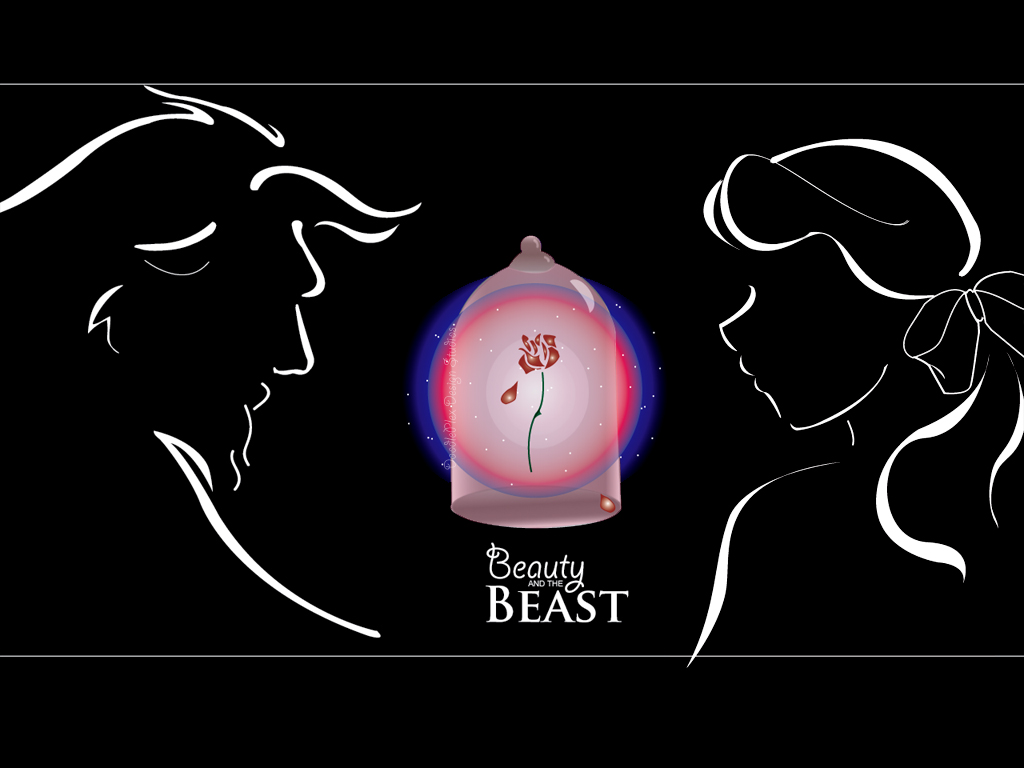 Beauty, Beast and Rose by doodleplex on DeviantArt