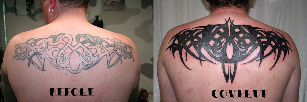 Big Tribal Cover Up Tattoos