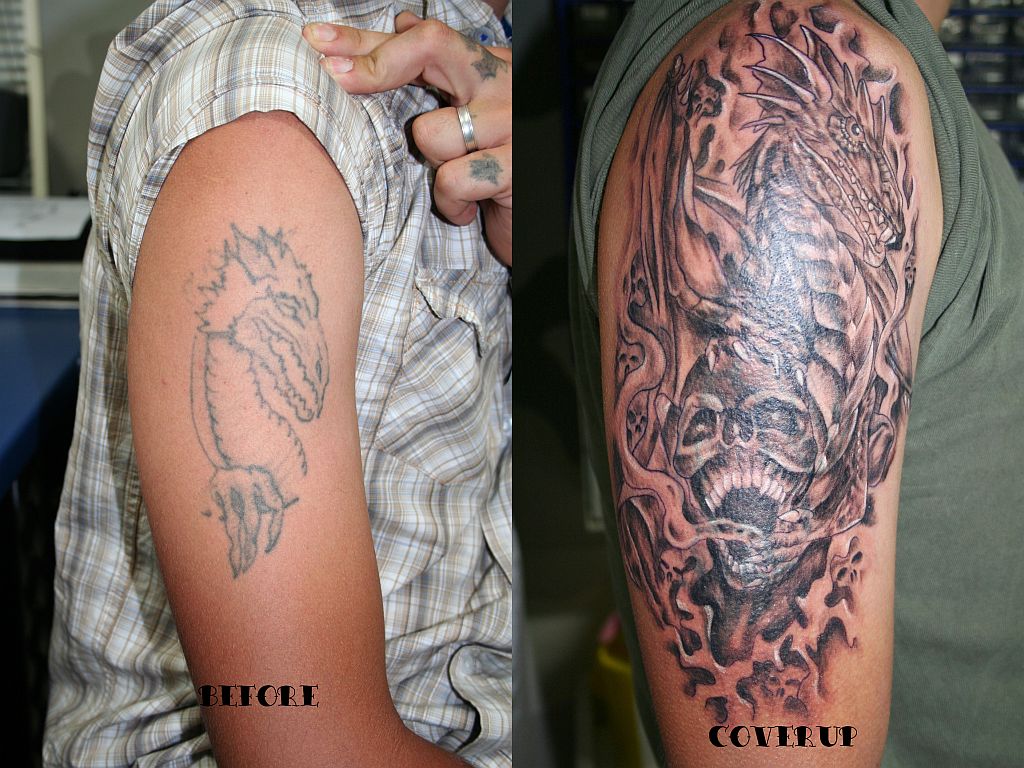 Knight, Pin Up Cover Up Tattoo