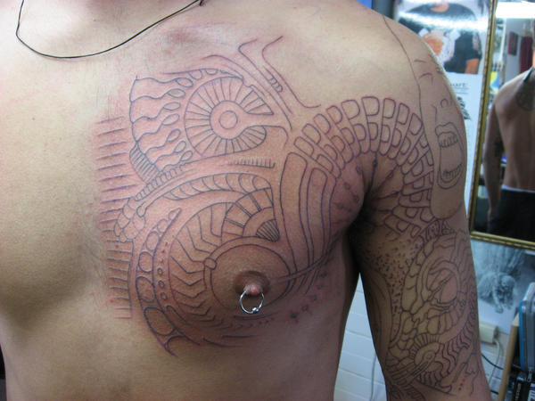 lukes tattoo 3 - chest tattoo