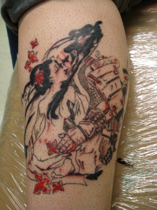 samurai and geisha tattoo by daredevil840 on deviantART