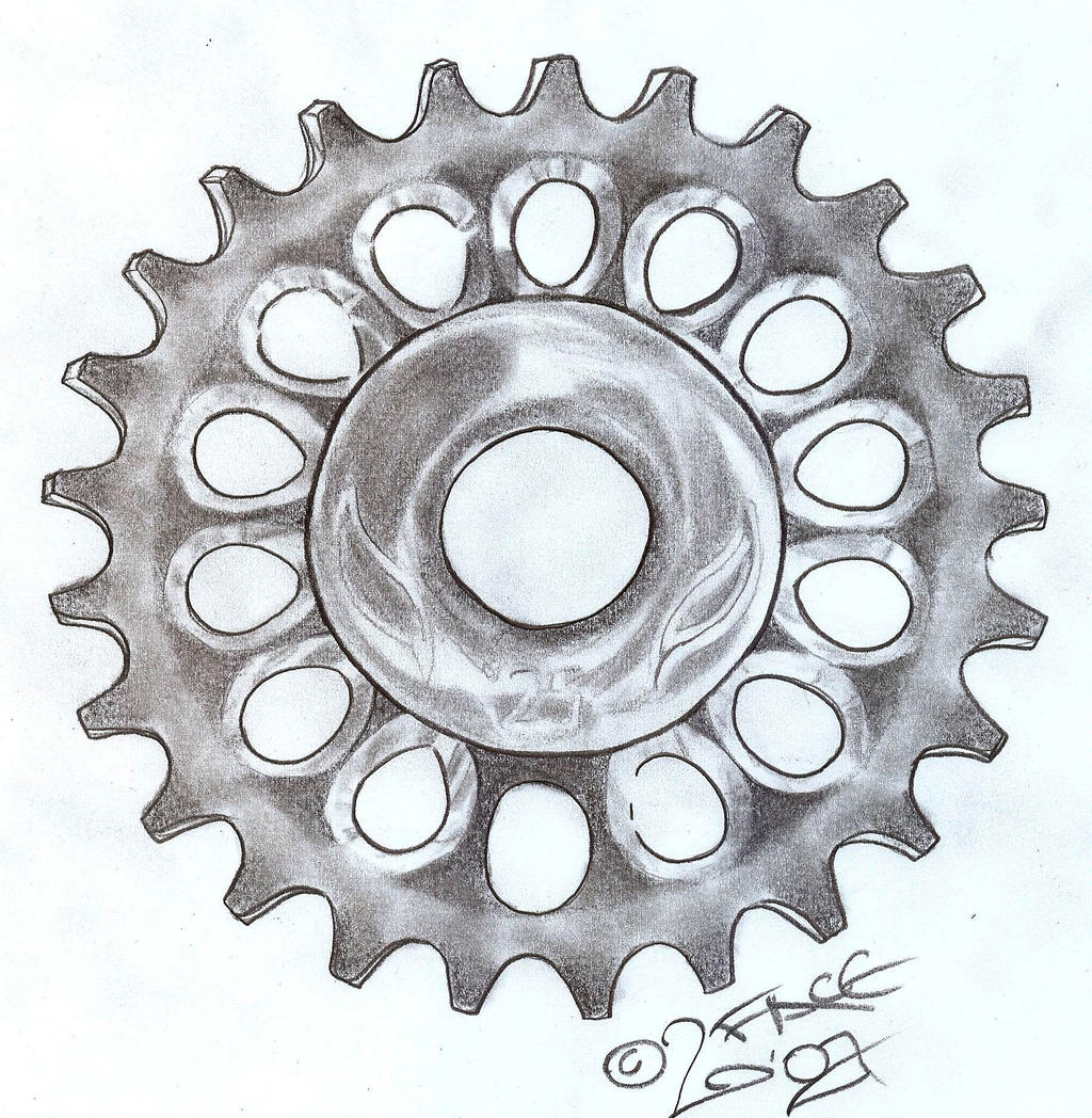 BMX chain gear wheel Design by