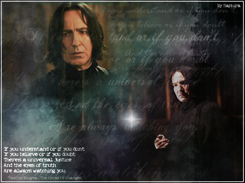 Severus Snape Wallpaper by ~SaphiraNirnaeth on deviantART
