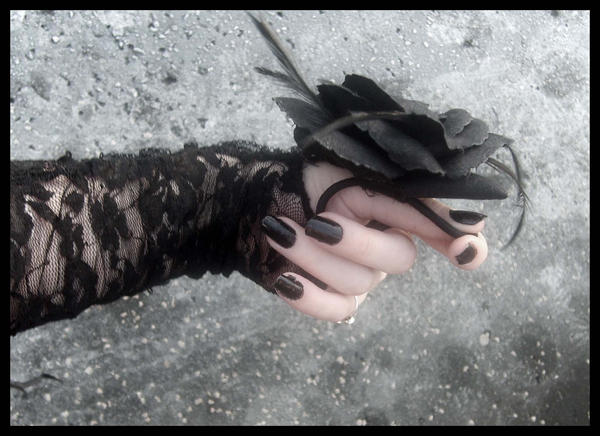 Gothic Black Rose by