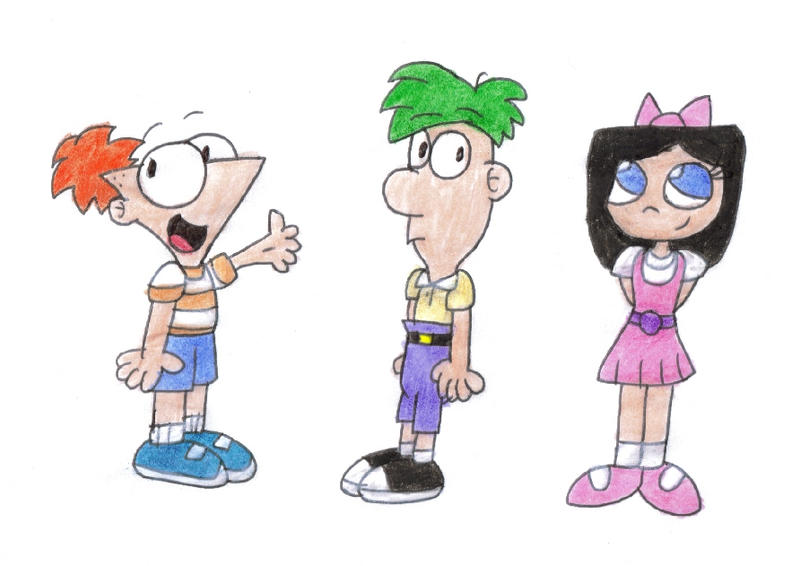 phineas and ferb characters isabella. Phineas, Ferb and Isabella by