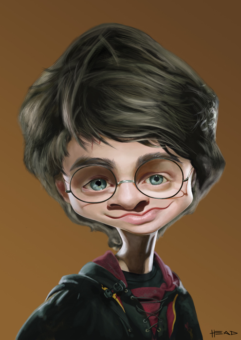 Harry Potter by manohead 30+ Worlds Famous Celebrities Caricature
