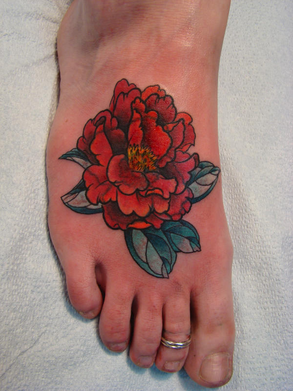 peony cover up tattoo by ~RUFI-DESIGNS on deviantART