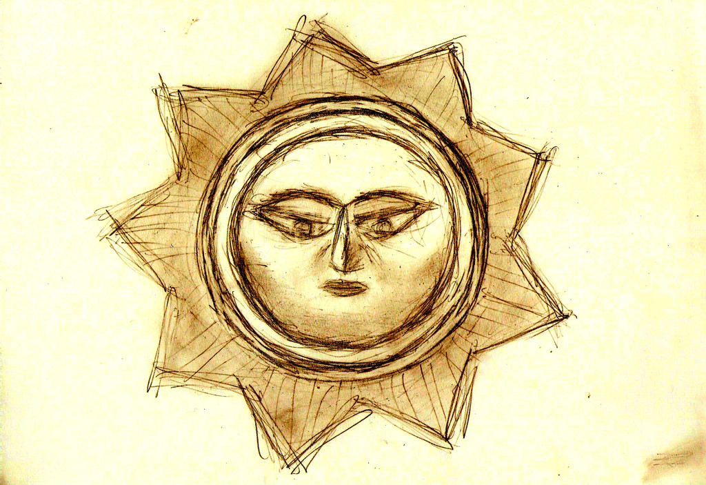Buddha's sun sketch by medo on deviantART