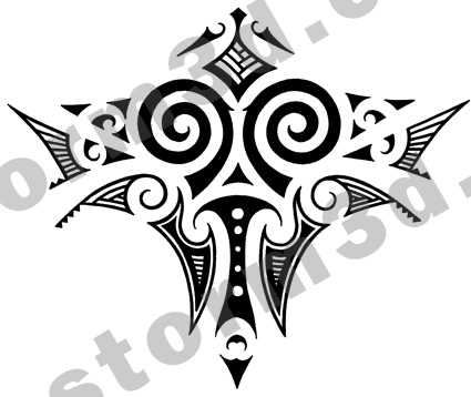 Maori tattoo design back - shoulder tattoo