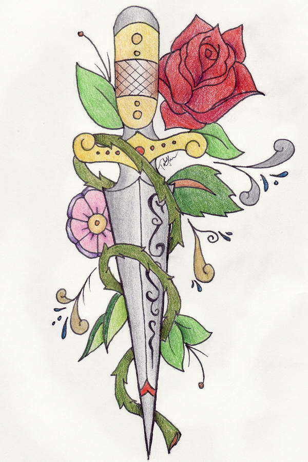 traditional knife tattoo by ~ravencry on deviantART