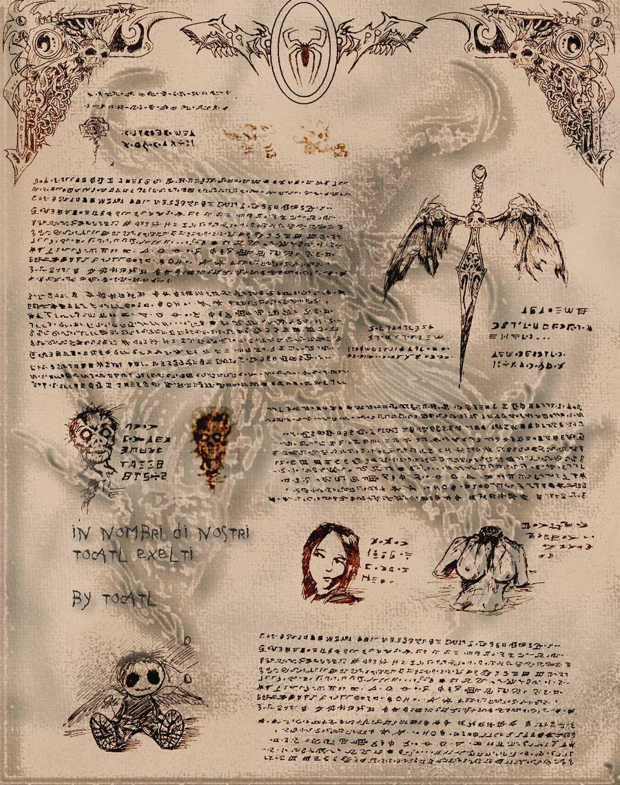 necronomicon page by Tocatl on DeviantArt