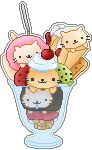 Nyanko Ice Cream Pixel by japanese-pixel-club