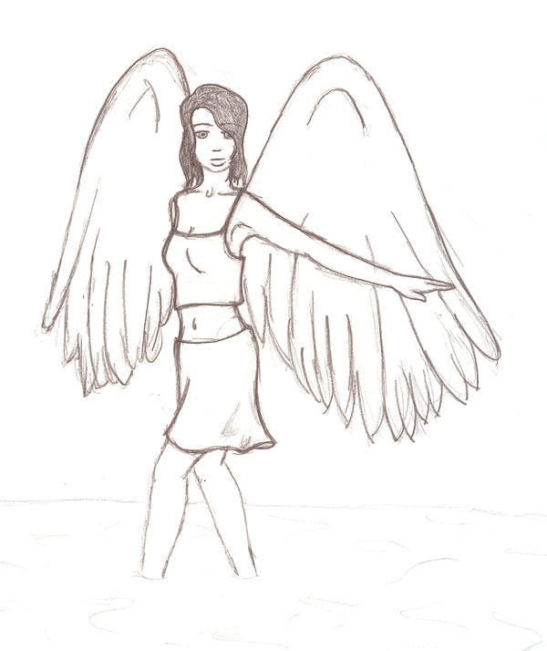 angel drawing by Radartist365 on deviantART