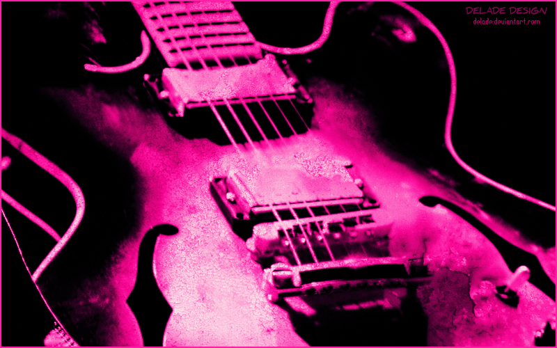 hd wallpaper guitar. Wallpaper GUITAR GRUNGE Pink