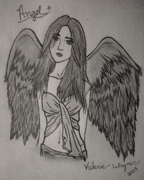 Angel Drawing by AhiddenAngel on deviantART