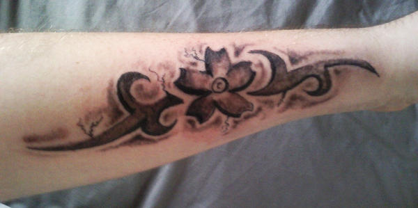 Self-tattoo 2 - flower tattoo