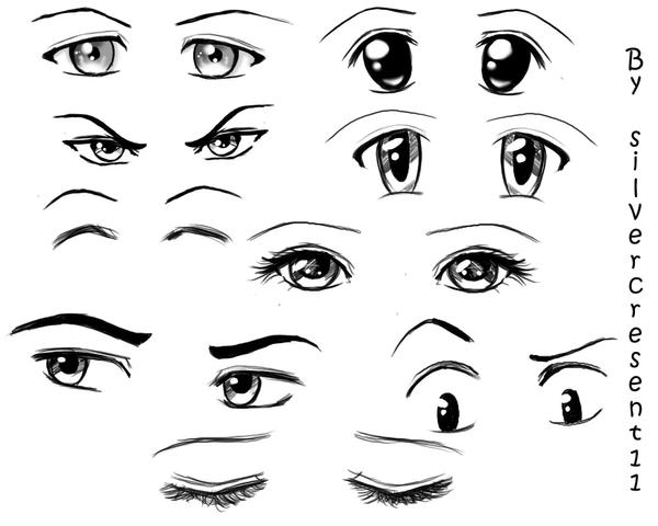 anime eyes pictures. Anime Eyes by *Silvercresent11