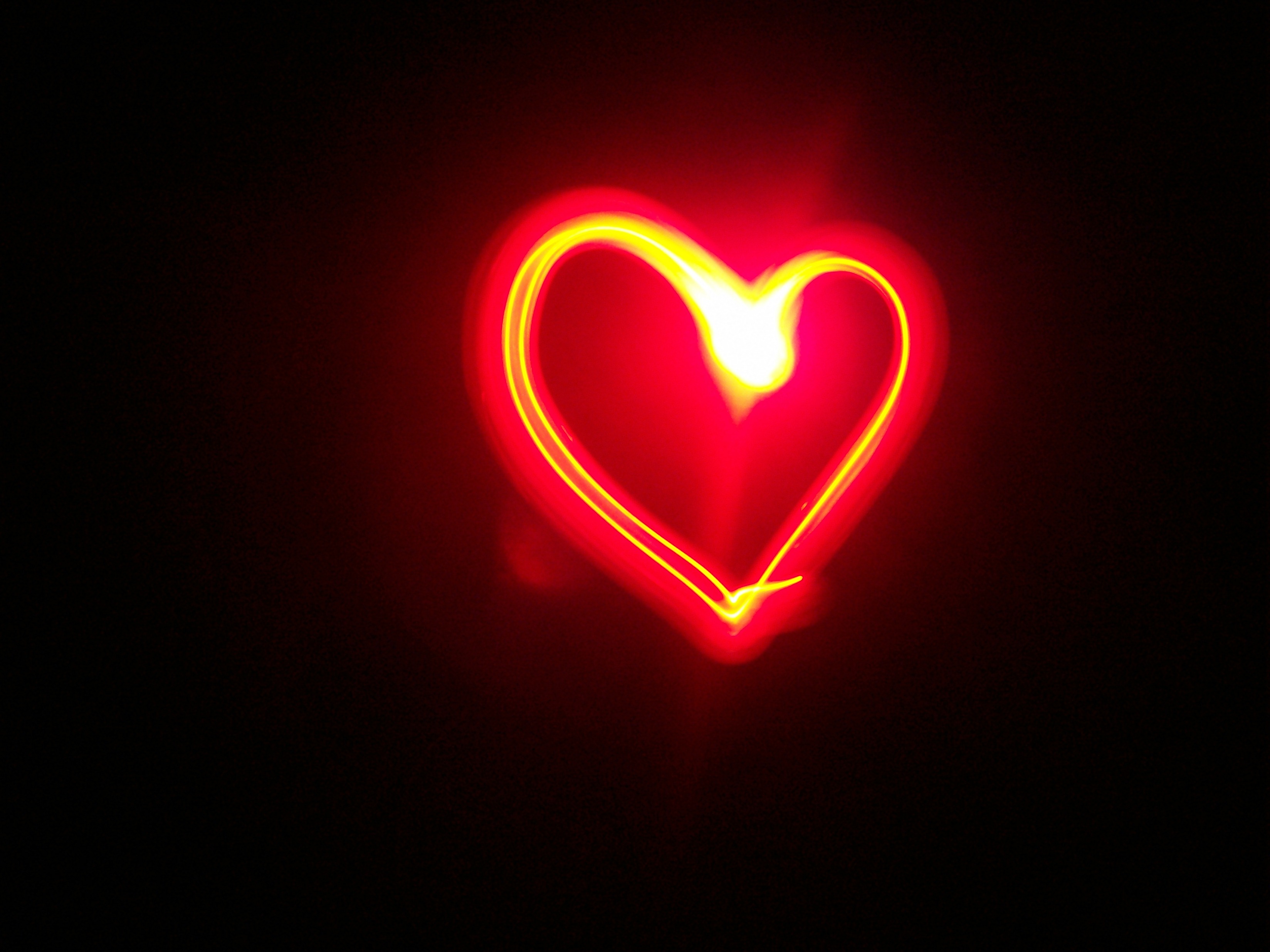 light paint heart by Angereus