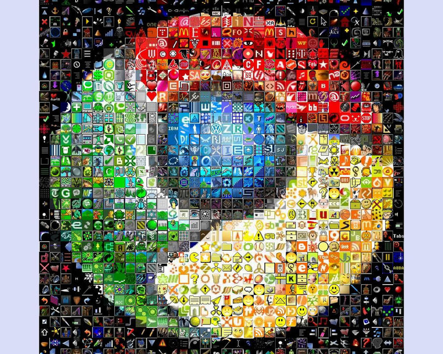 google chrome icon. Google Chrome Icon Mosaic 2 by