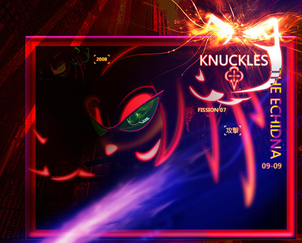 knuckles hedgehog. KNUCKLES THE ECHIDNA ART by