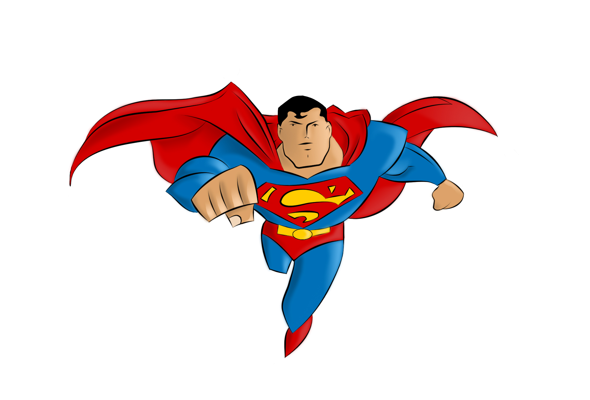 superman flying clipart - photo #11
