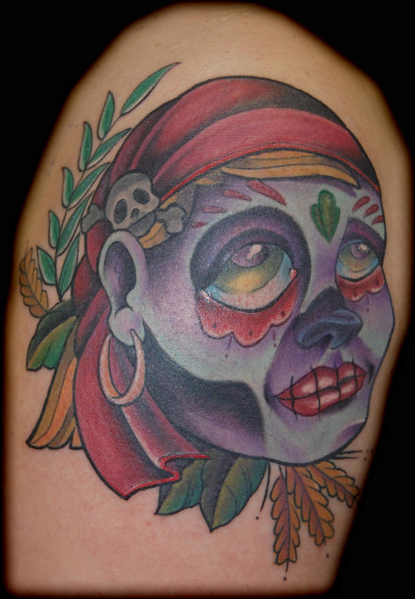 day of dead girl tattoo pictures. day of the dead girl