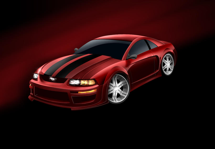 Red Mustang Cobra 2000 by RuttyJ on deviantART