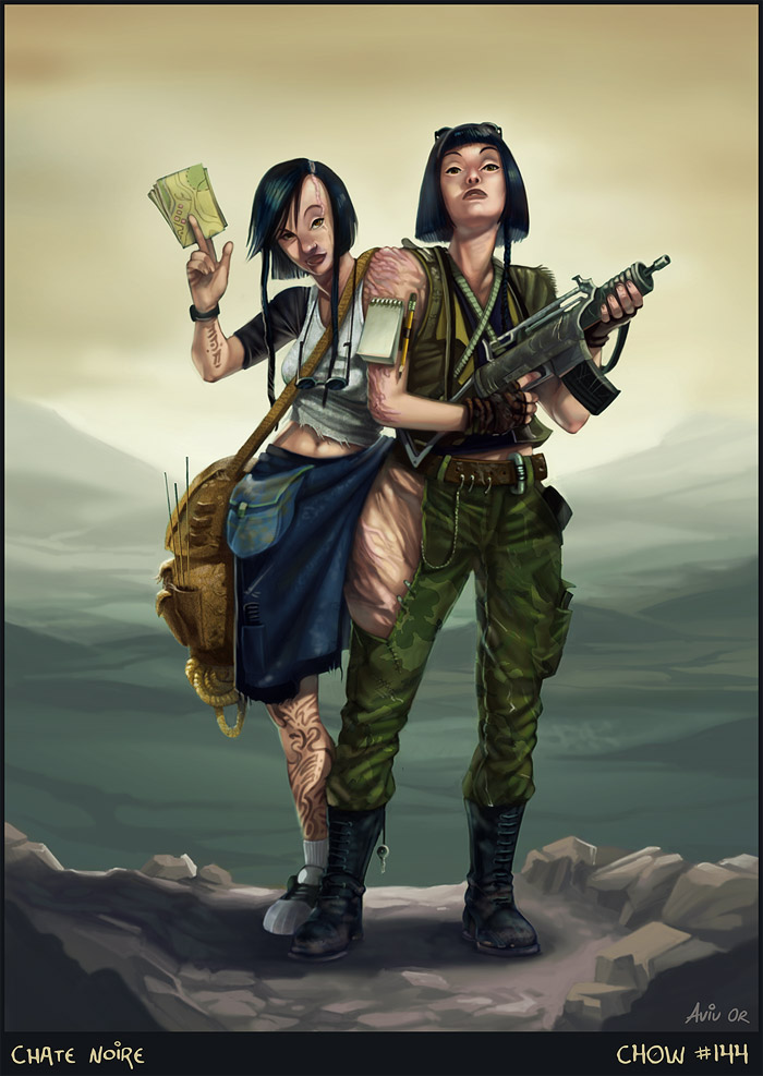 IMG:http://fc09.deviantart.net/fs40/f/2009/026/e/9/Post_Apocalyptic_Siamese_Twins_by_ChateNoire.jpg