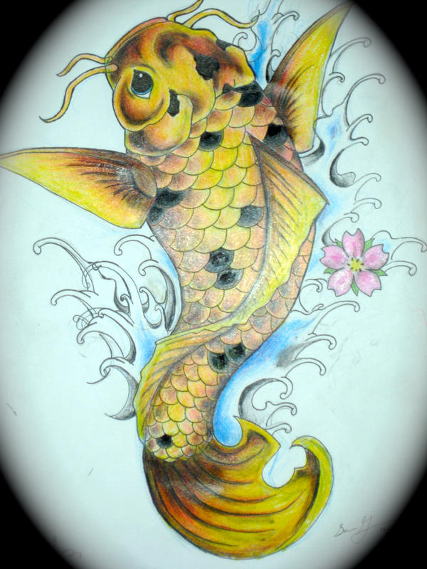 koi fish tattoo design 2 by Magicmufinelf on deviantART