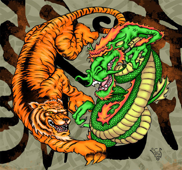 dragon and tiger tattoo. makeup baby tiger tattoos. dragon and tiger tattoos. dragon and tiger