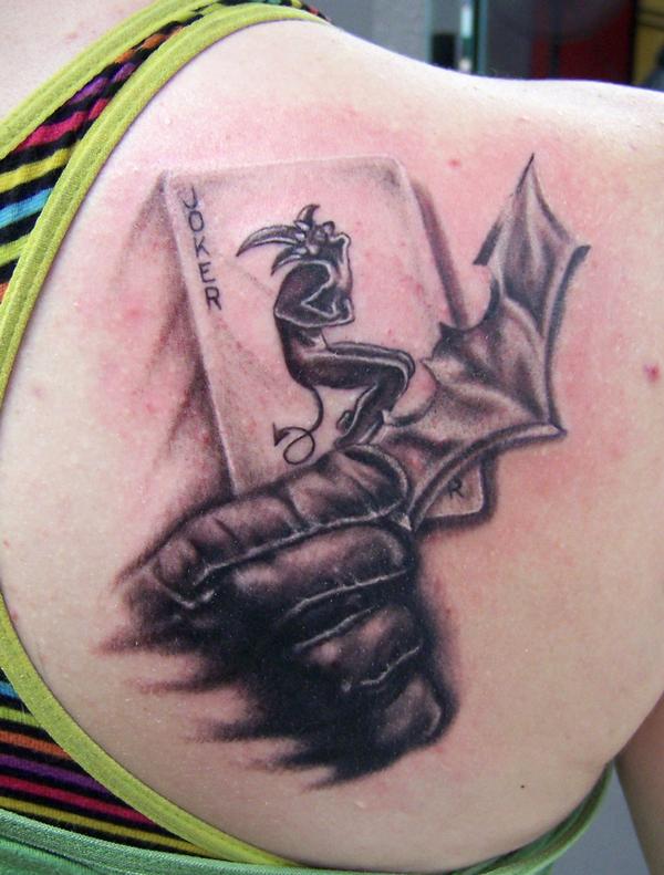 Batman and Joker Tattoo - shoulder tattoo