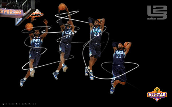lebron james wallpaper dunk. Lebron James Dunk Wallpaper by