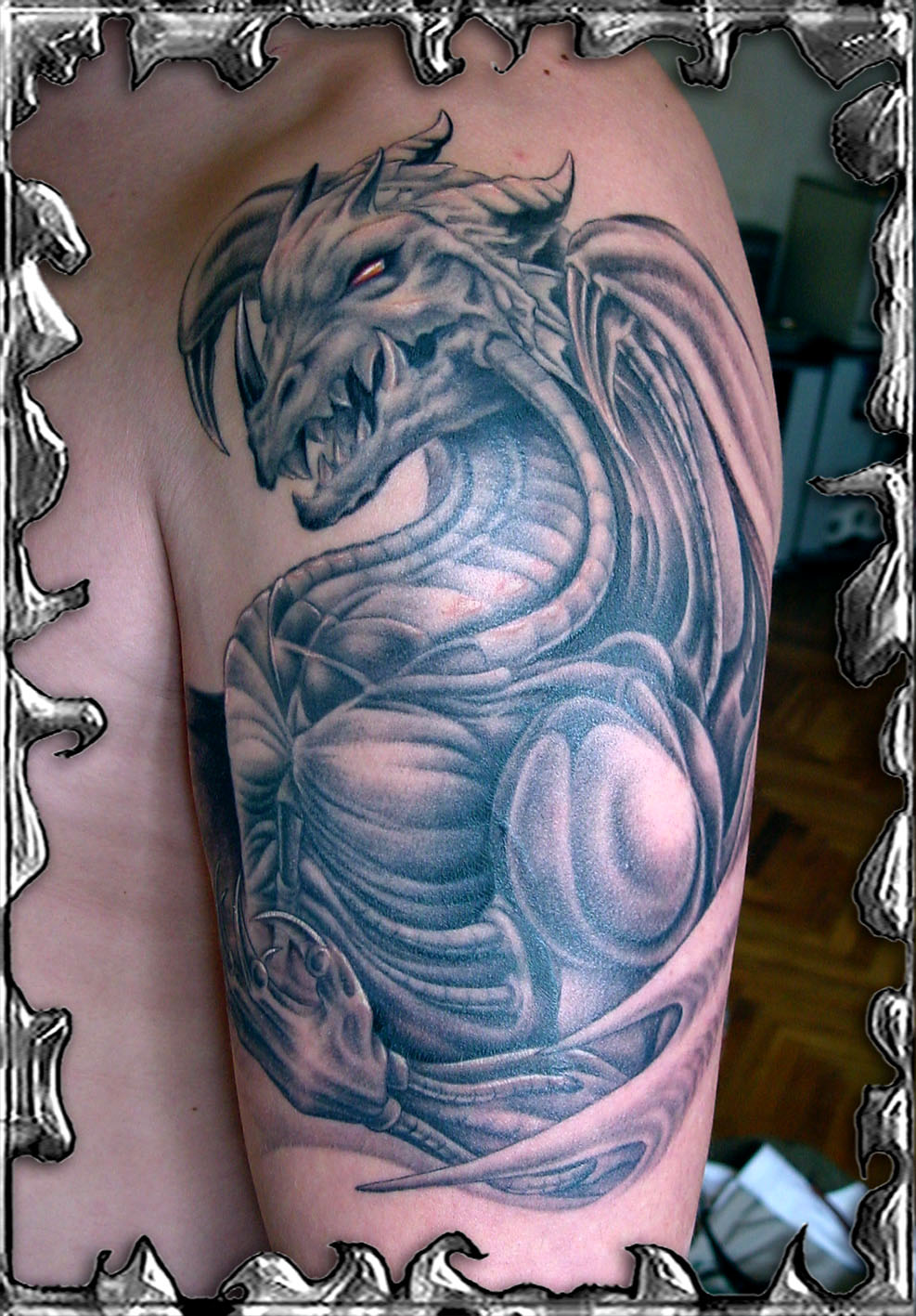 Dragon+tattoo+sleeve+designs