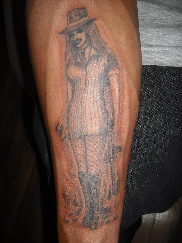 Gangster girl tattoo by okietatz on deviantART