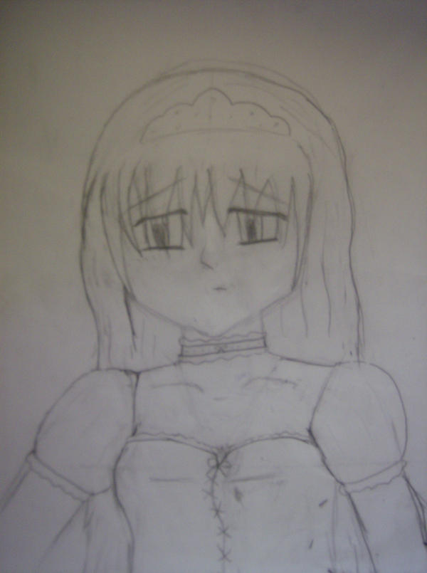 sad anime girl. Sad Anime Girl by ~Rustyfur