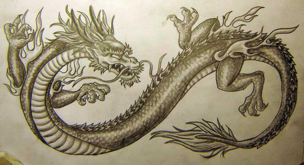 Chinese Dragon Tattoo Design by vampuricreason on deviantART