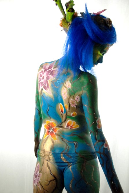 Body Painting Robo Arm | Black Full Body Painting | Full Colour Body Painting