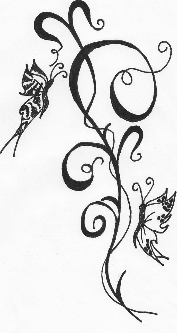Old fast drawing butterfly by ElkeTat on deviantART