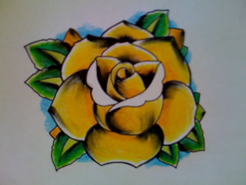 pictures of yellow rose tattoos. rose tattoos. Yellow rose