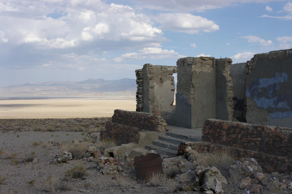 Rock ruins at Blair, Nevada.