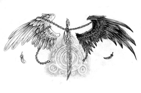 Magic Sword Wings Tattoo by Nalavara on deviantART