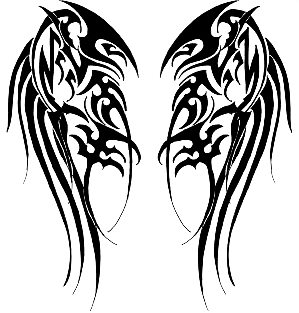 Tribal Tattoo Designs Wings