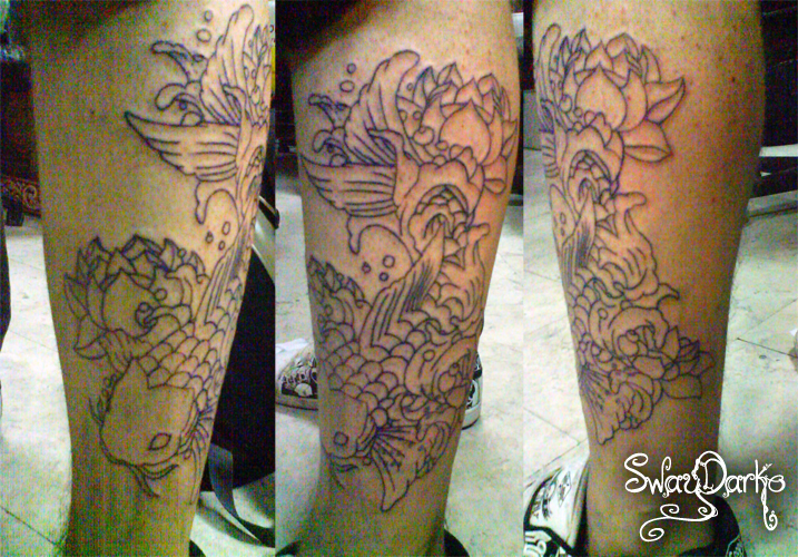 Koi Fish Tattoo Outline by SwayDarko on deviantART