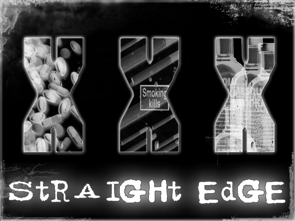 Straight Edge - wallpaper by ~x-vegan-x